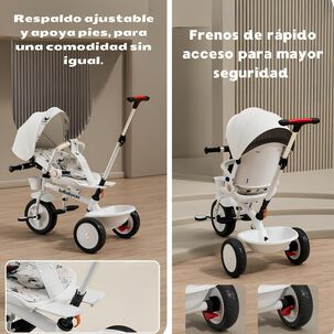 Triciclo Lubabycas 360 Multiposiciones Con Mesita Negro