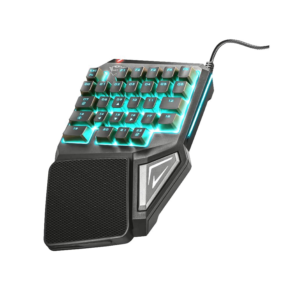 Teclado De Una Mano Anti-ghosting Full Rgb Trust Gxt 888 Assa image number 1.0