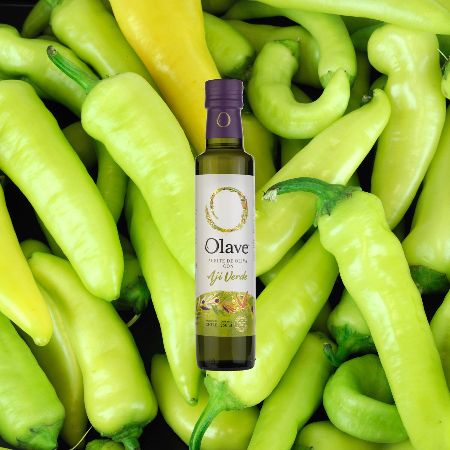 Aceite Oliva Extra Saborizado Olave Aji Verde 1 X 250 Ml image number 1.0