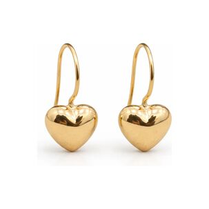Aros Gancho Coraz&oacute;n 7mm Oro 18k Nacional 1.30gr Regalo Mujer Dorado