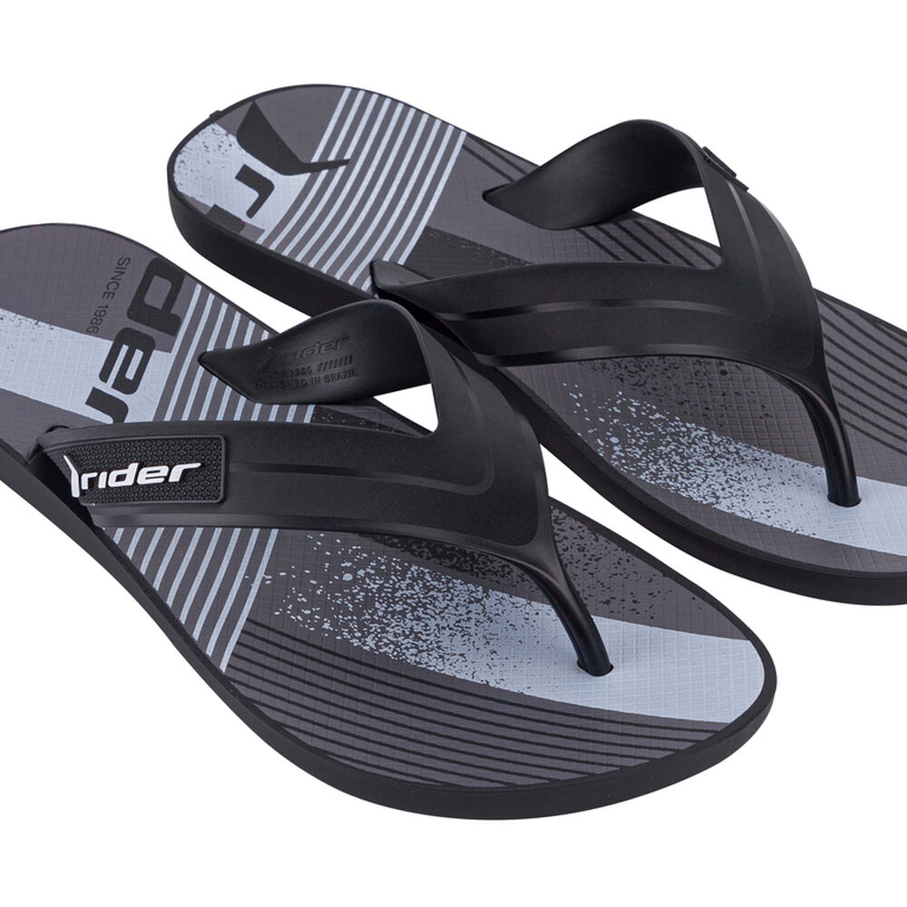 Sandalia Hombre Negro/blanco Graphics Rider image number 1.0