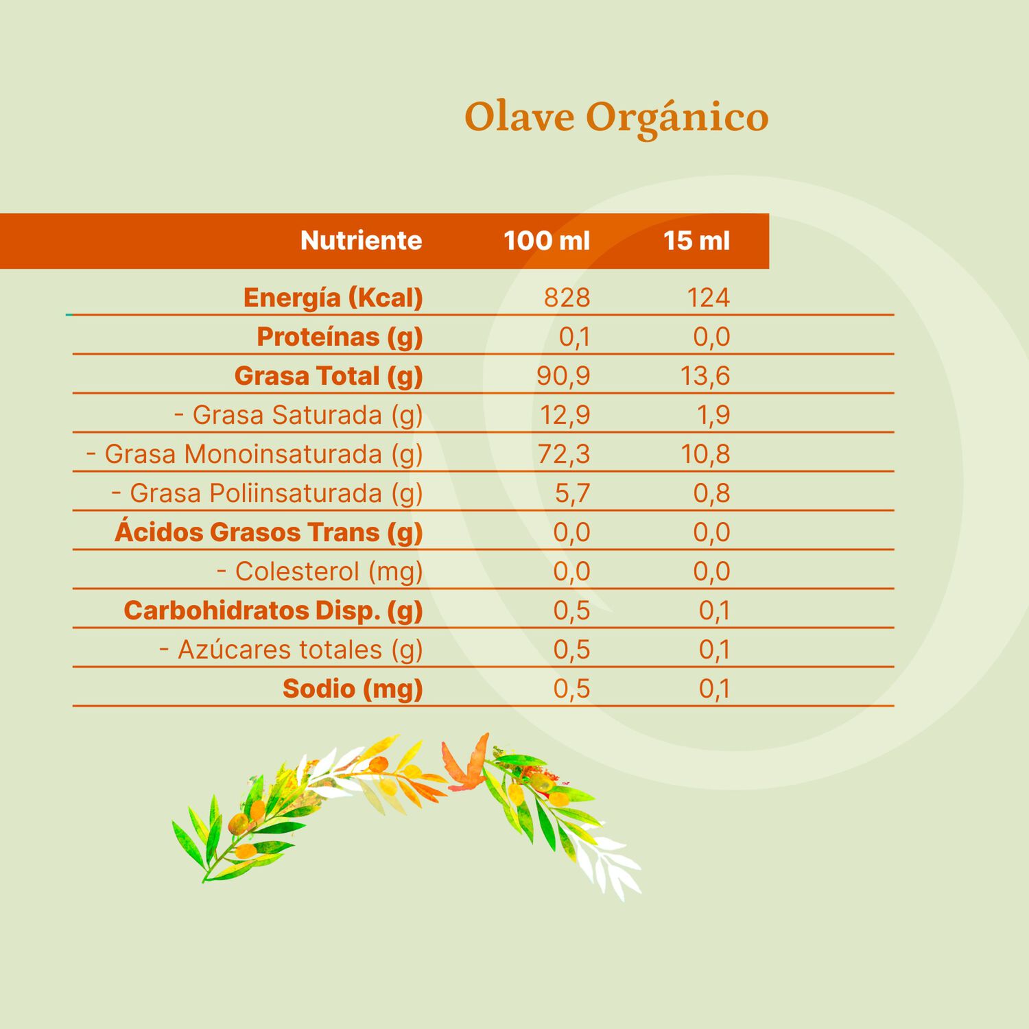 Aceite Oliva Org&aacute;nico Extra Virgen Olave Organico 4 X 500 Ml image number 4.0