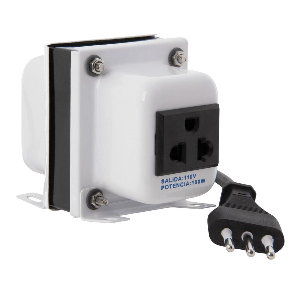 Transformador De Electricidad 100w 220v A 110v Blanco image number 0.0