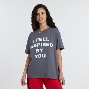 Polera Manga Corta Cuello Redondo Mujer Freedom