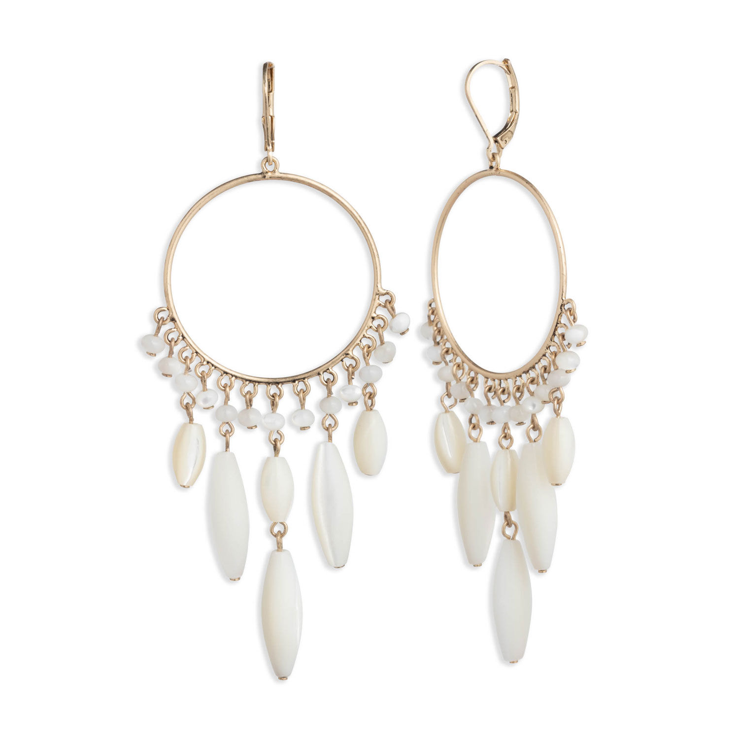 Aros Colgantes Ralph Lauren Blanco Mujer image number 0.0