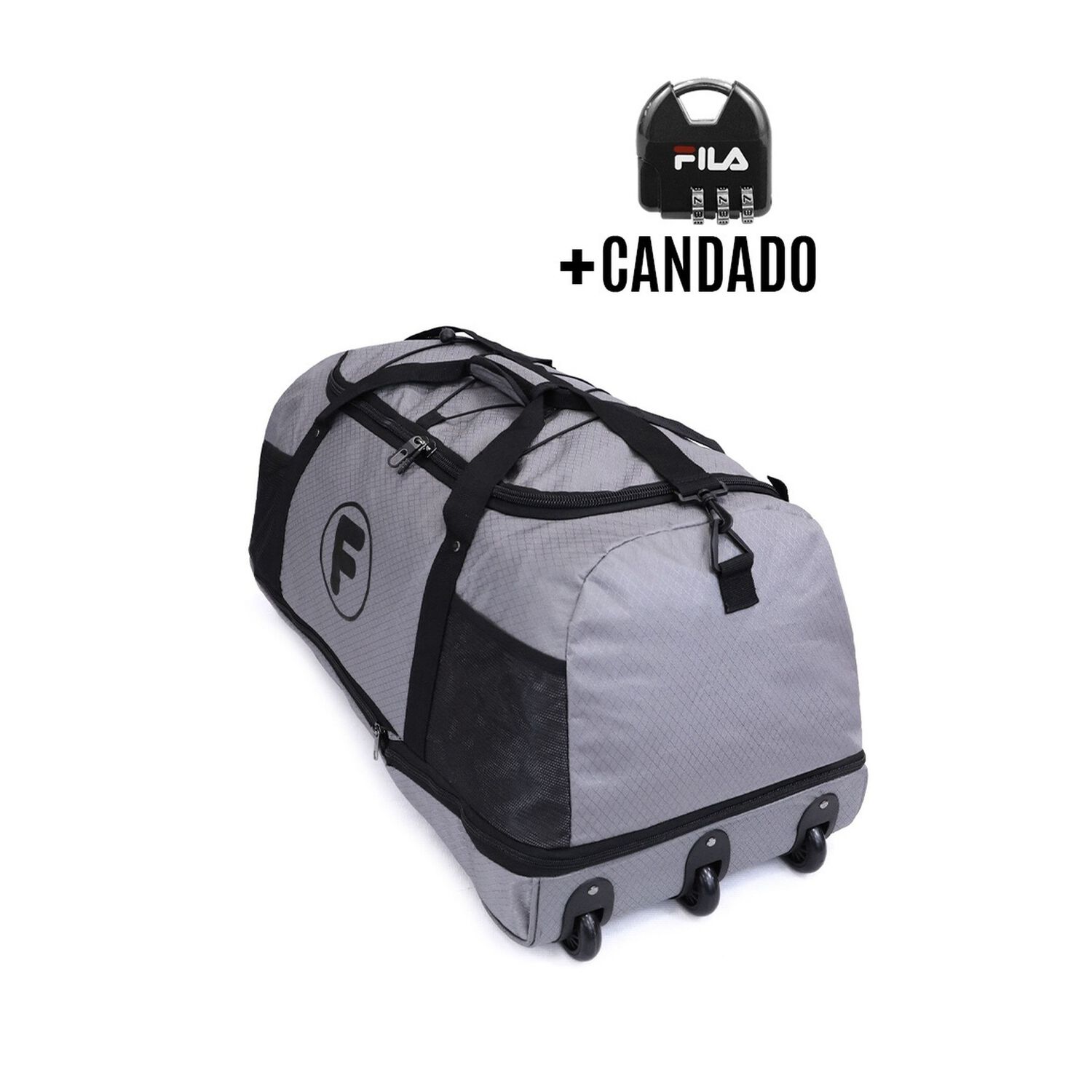 Bolso Enrollable Goliat 130 Ltrs + Candado Gris F image number 0.0