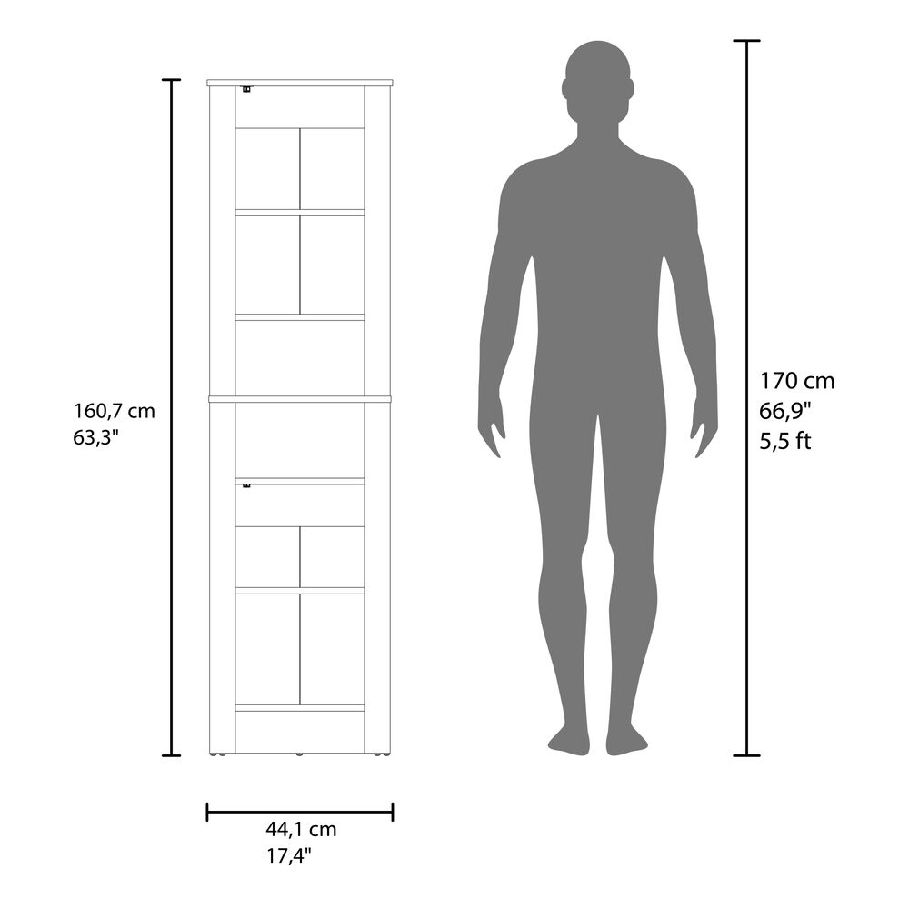 Estante Baño Organizador 2 Puertas Negro image number 8.0