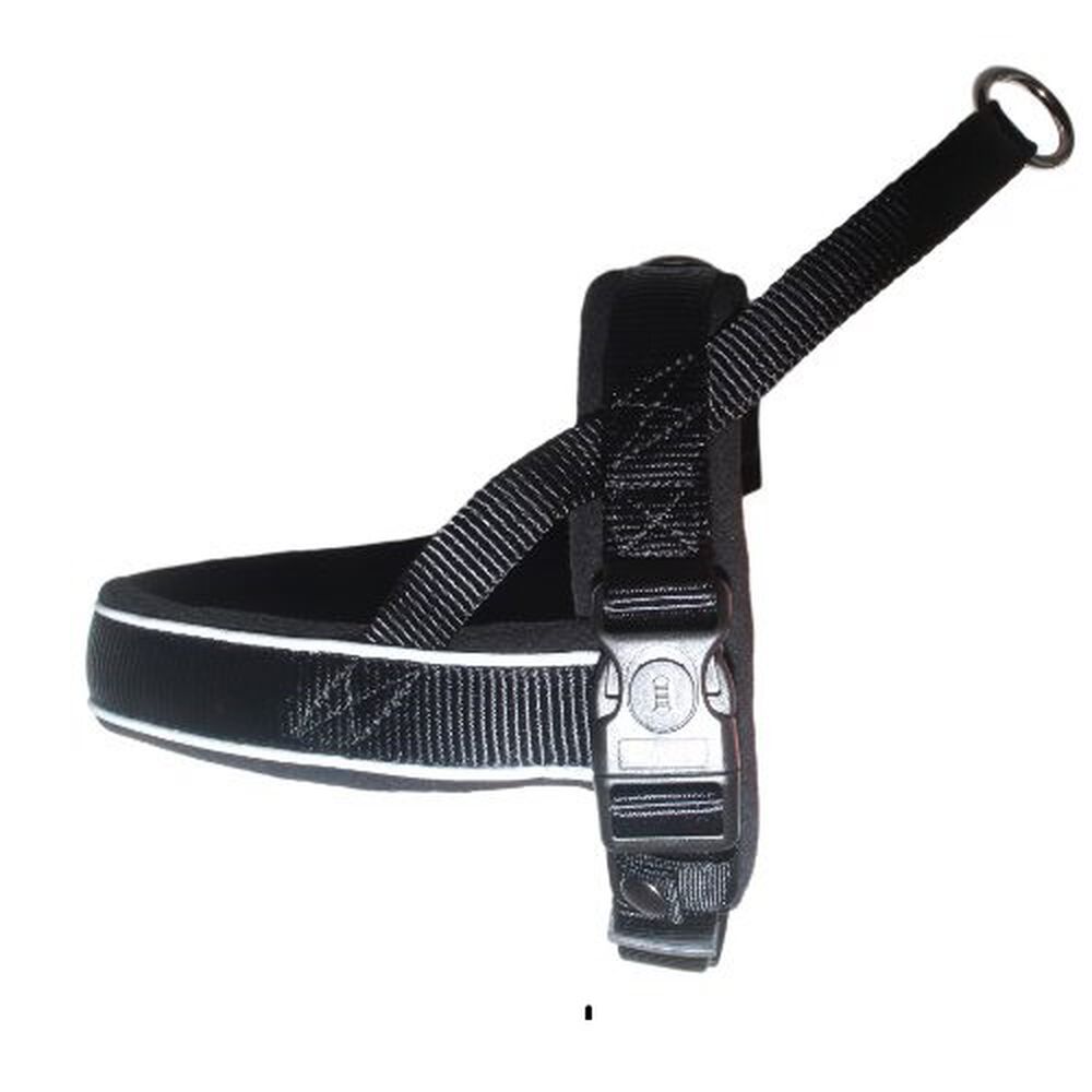 Arnés Noruego Acolchado Talla L Negro Perro Mascan image number 6.0