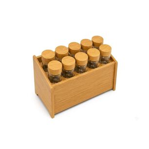 Organizador Especias Bamb&uacute; 10 Frascos Cocina