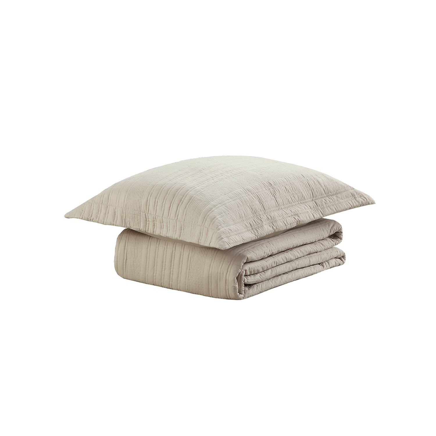 Quilt Andes Stripes Beige 1.5 Plazas image number 2.0