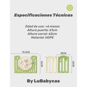 Corral Armado Multiposiciones Accesorios 160*191cm Lubabycas