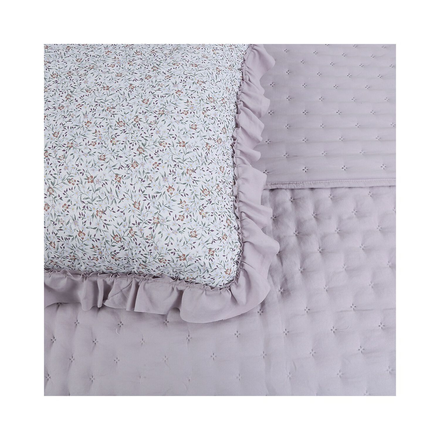 Quilt Andes Ruffles Lila 2 Plazas image number 3.0