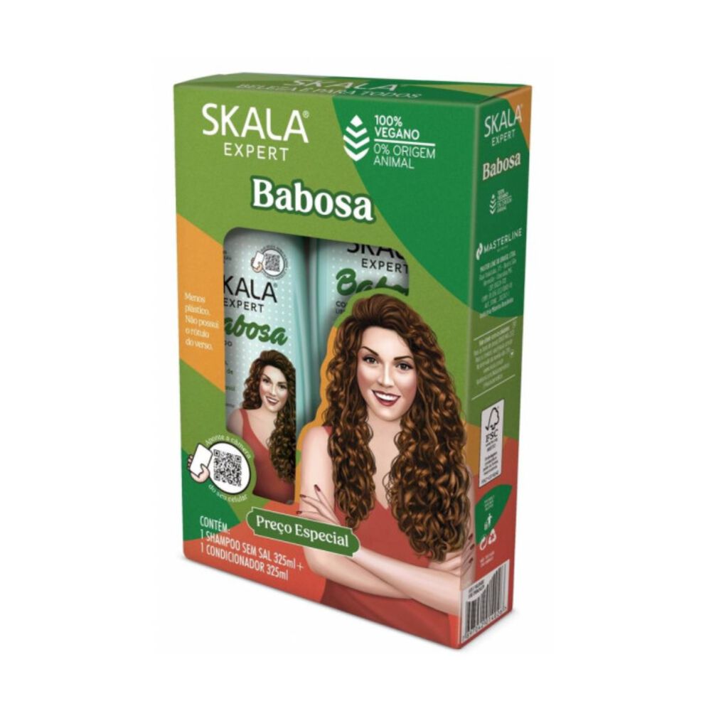 Kit Shampoo Acondicionador Babosa Aloe Vera Skala 325ml C/u image number 0.0