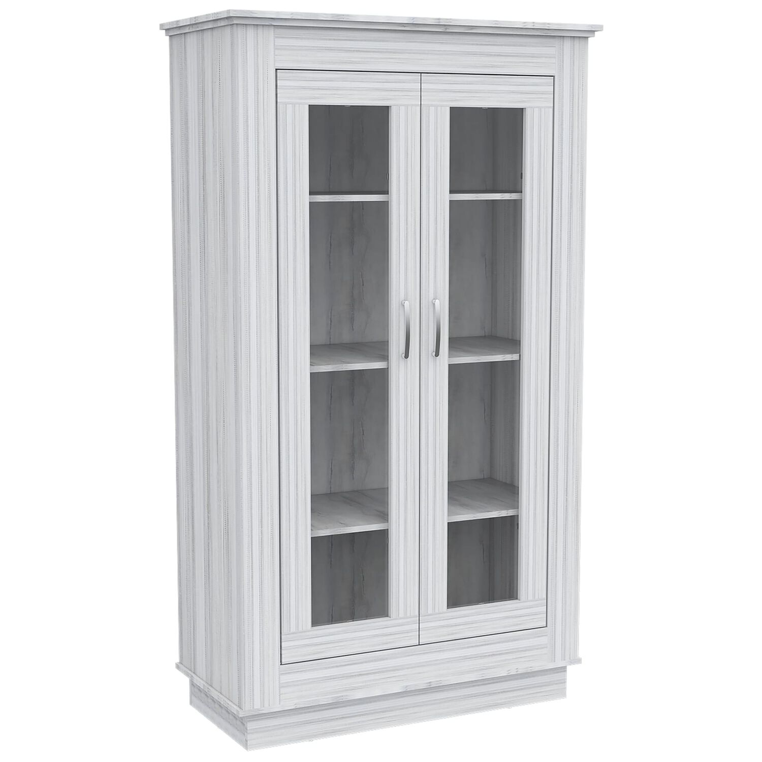 Vitrina 2 Puertas 3 Estantes Fm-005b Blanco image number 0.0