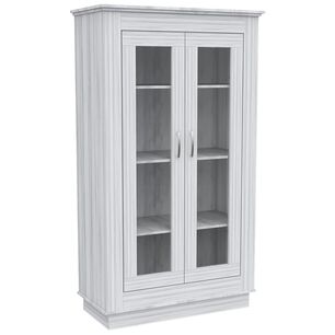 Vitrina 2 Puertas 3 Estantes Fm-005b Blanco