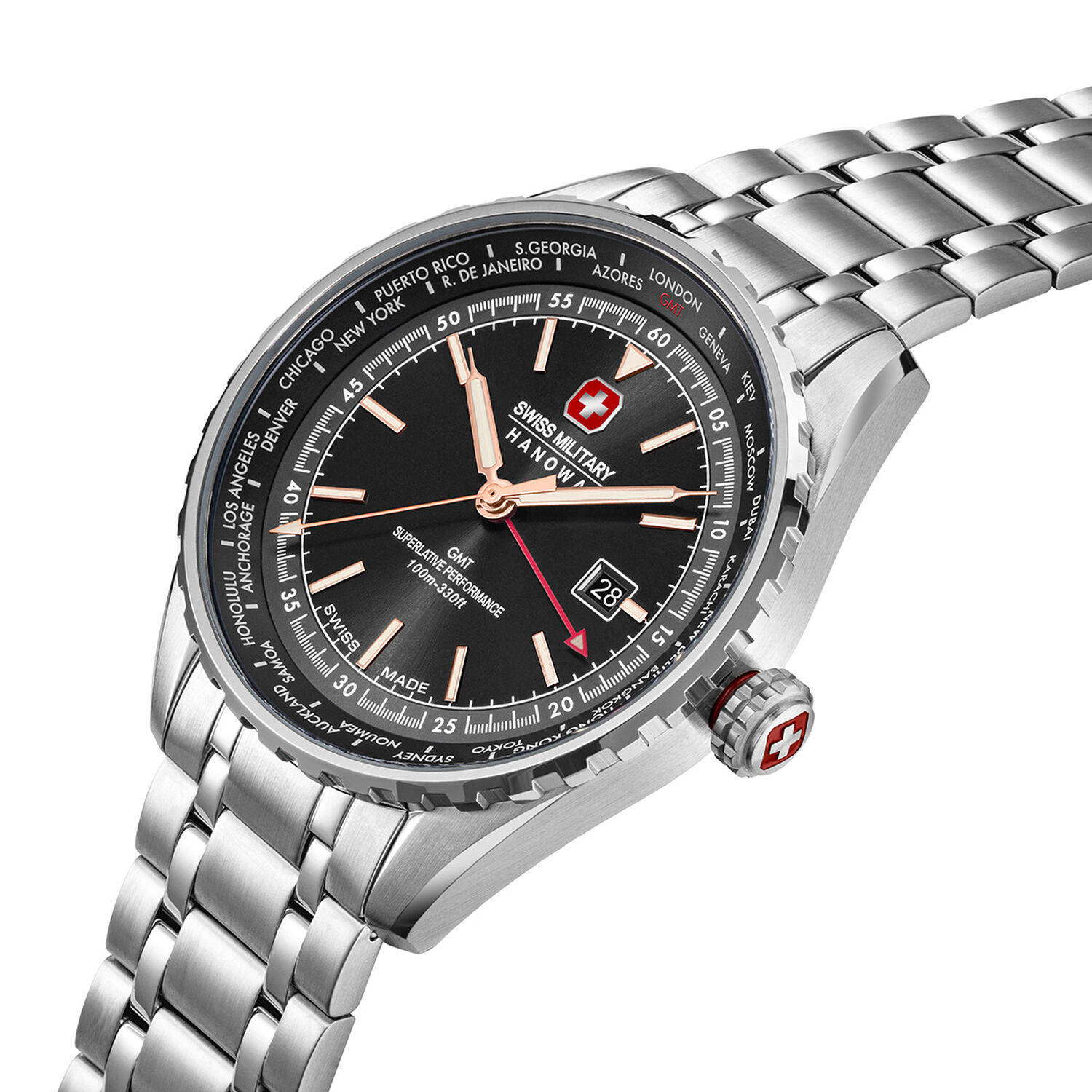 Reloj Swiss Military Hanowa Smwgh0003203 Plateado image number 1.0