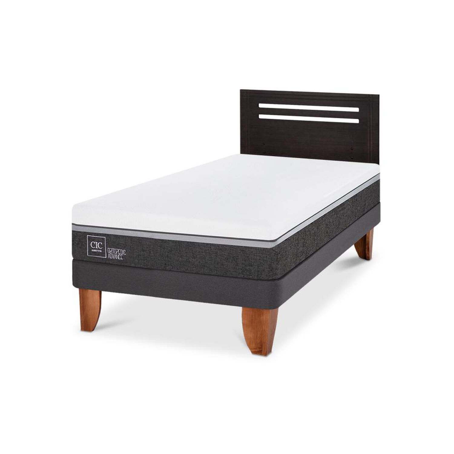Cama Europea Cic Ortopedic Advance / 1.5 Plazas / Base Normal + Respaldo image number 4.0