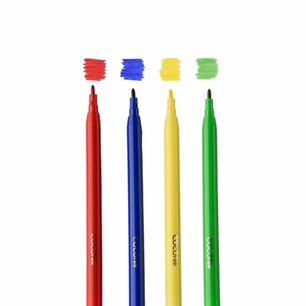 Pack X 4 Plumones De Colores Para Dibujo 6 Unidades Col&oacute;n