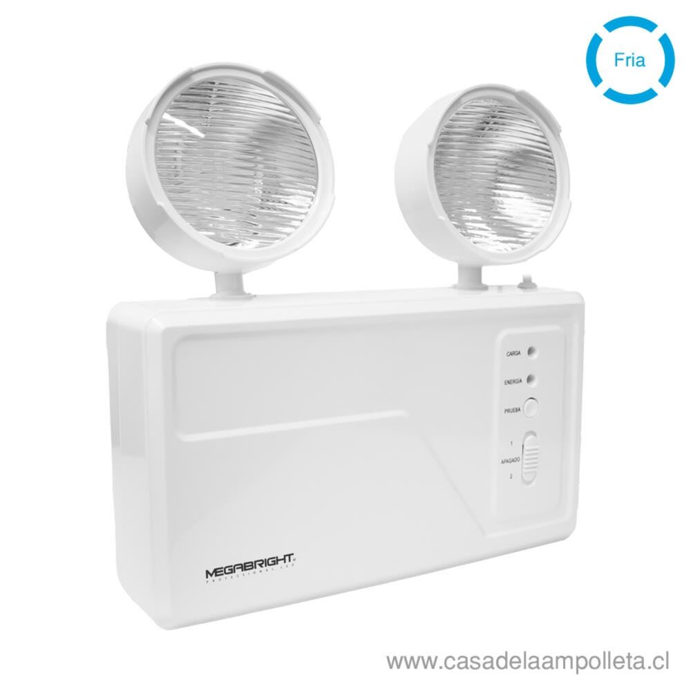 Lampara De Emergencia Megabright Mb08 Doble Led image number 3.0