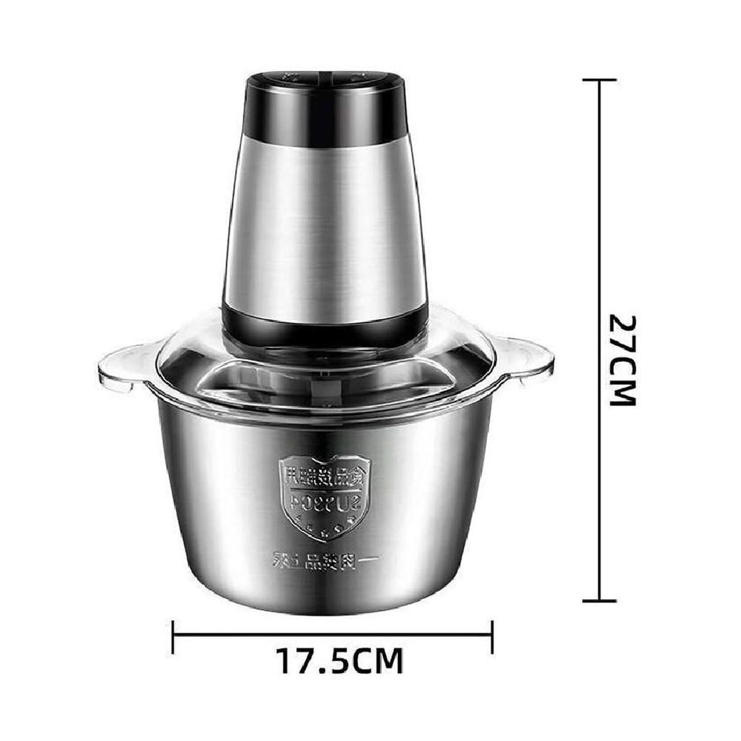 Triturador Picador De Alimentos Acero Inox 3litros image number 3.0