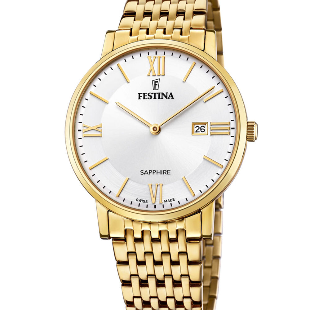Reloj F20020/1 Festina Swiss Plateado Hombre Swiss Made image number 0.0