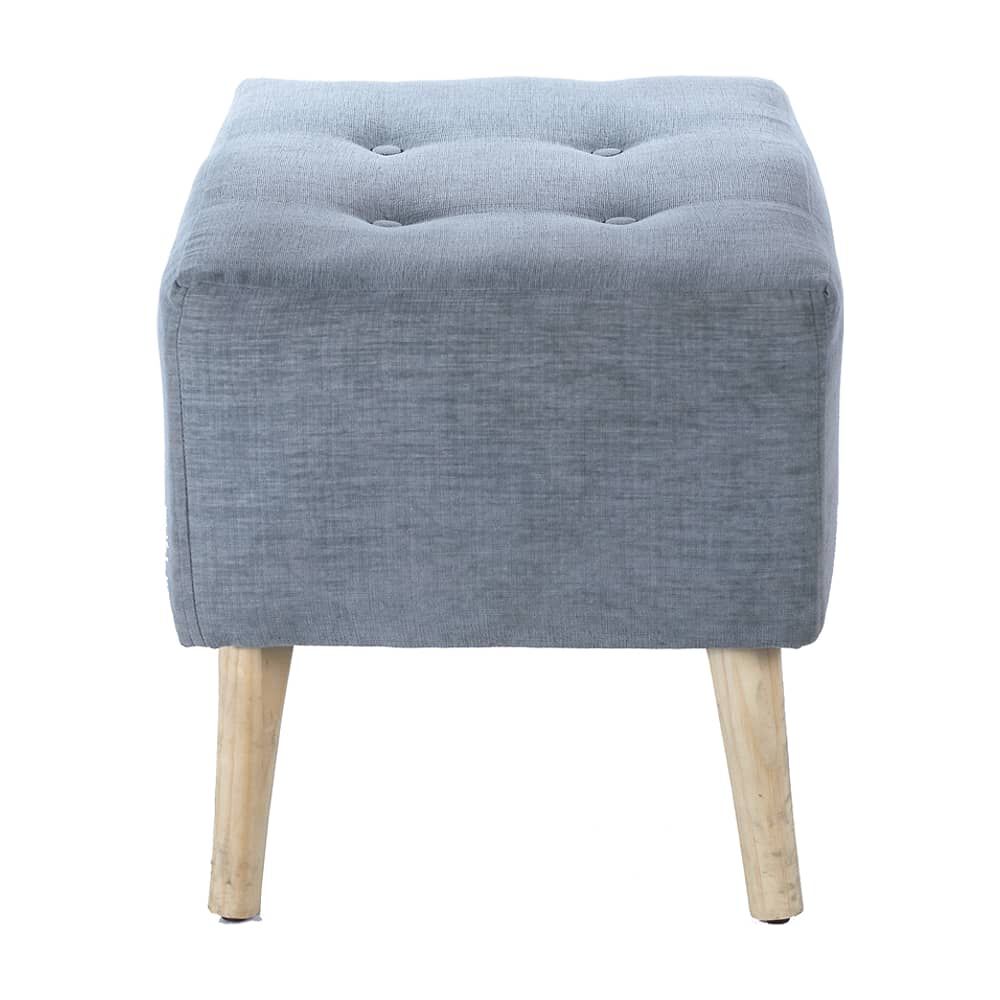 Pouf Petrum Gris Claro Altea 62x42x42 Cm image number 2.0