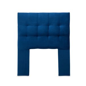 Respaldo Alicante Con Patas Felpa 1,5 Plazas Azul Marino