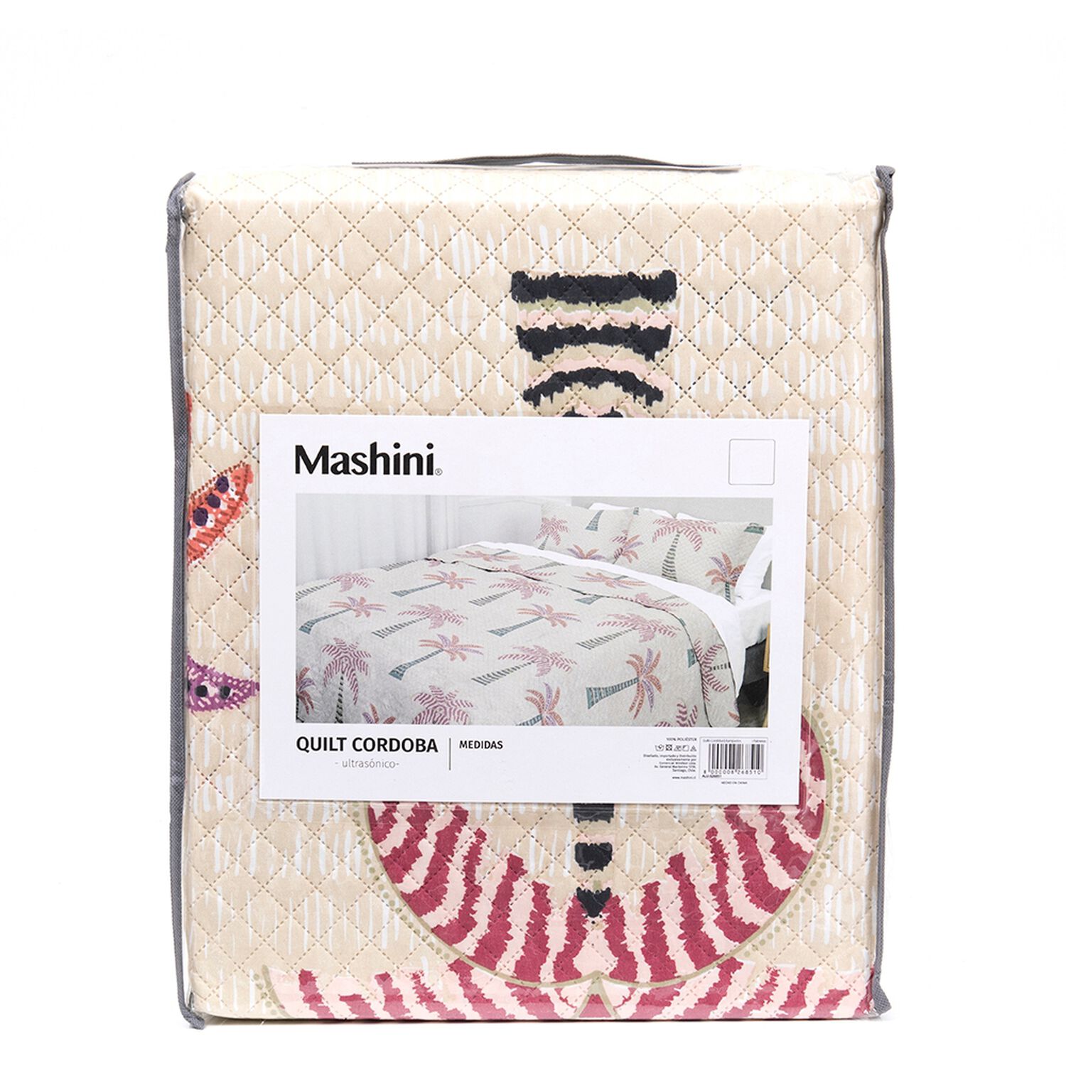 Quilt Mashini Palmeras / 1.5 Plazas image number 4.0