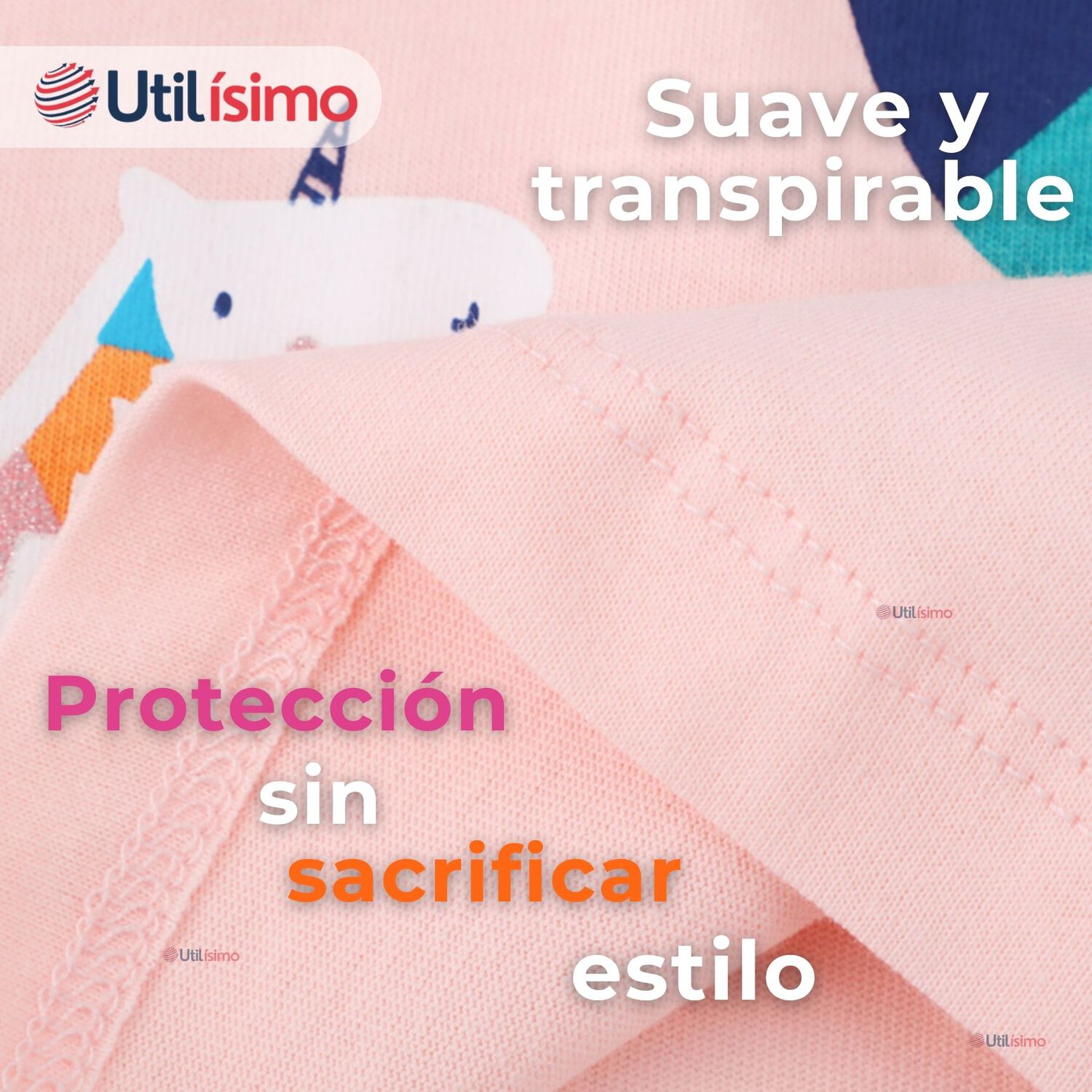 Polera Manga Larga Ni&ntilde;a 100% Algod&oacute;n Dinosauro Unicornio Rosado Camiseta image number 5.0