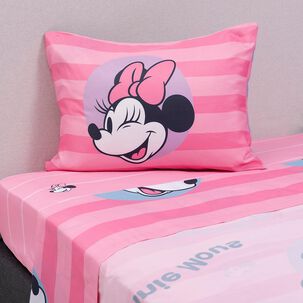 Juego De S&aacute;banas Disney Minnie Dots / 1.5 Plazas