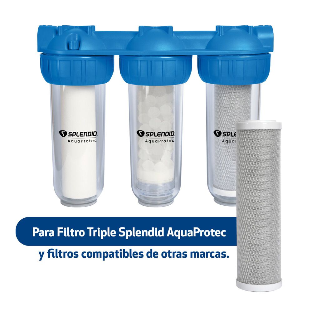Repuesto Filtro Carb&oacute;n Activado Para Filtro Triple Splendid image number 2.0