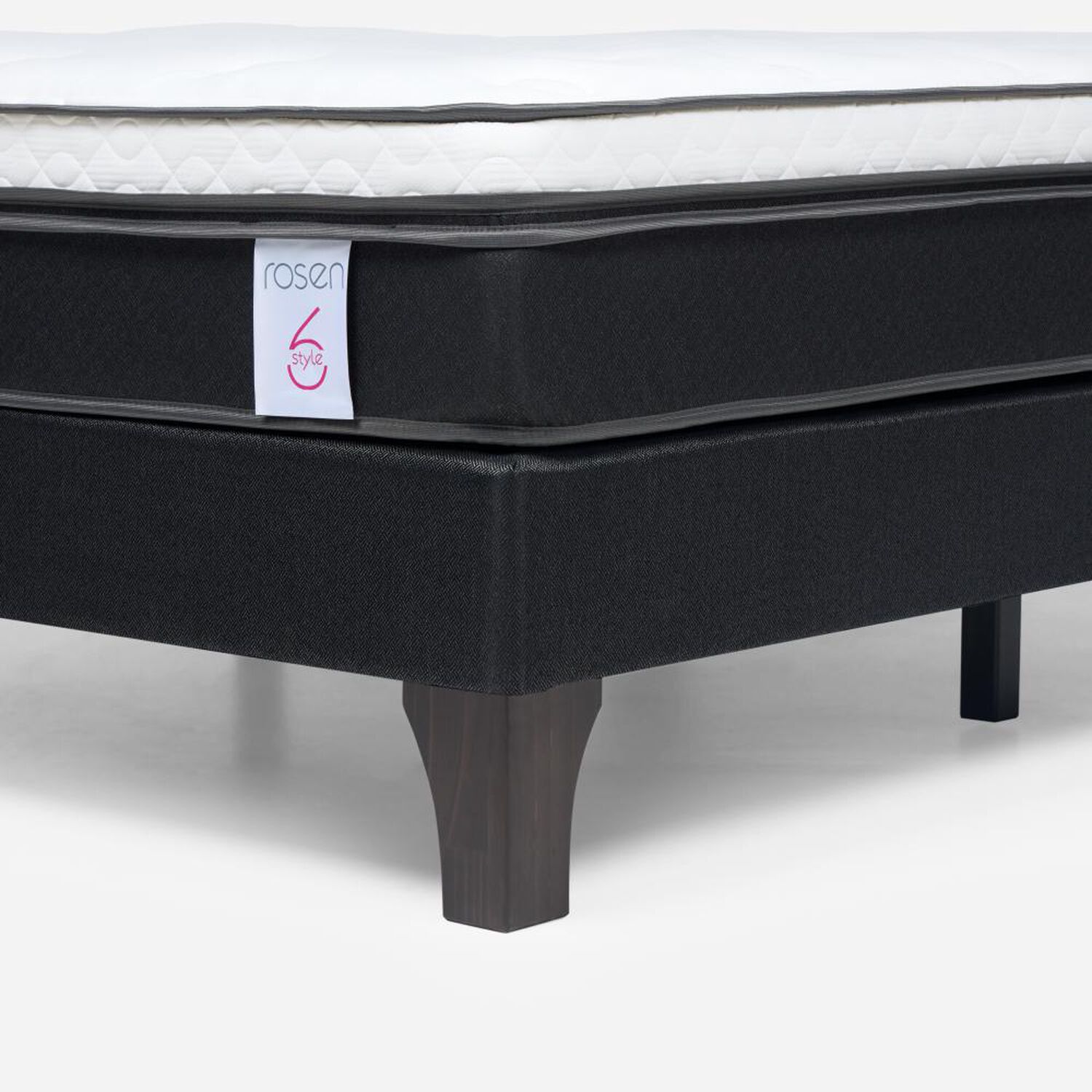 Cama Europea Rosen New Style 6 / 2 Plazas / Base Normal + Set De Maderas image number 5.0