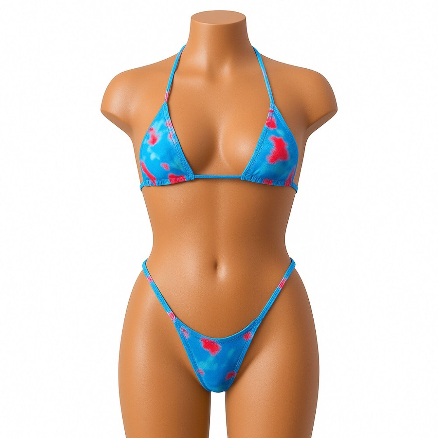 Traje Ba&ntilde;o Bikini Micro Tri&aacute;ngulo Con Estampado Muy Sexi image number 3.0