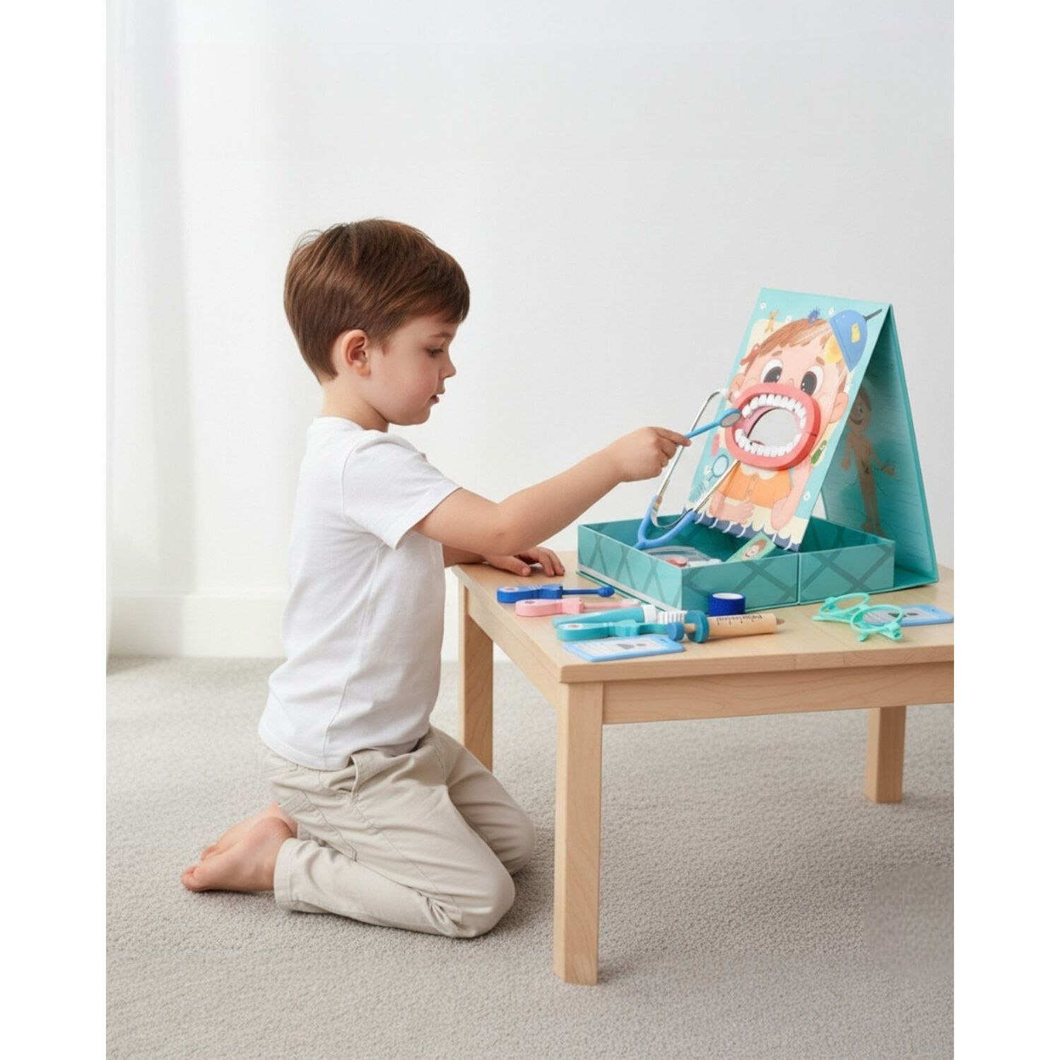 Juego De Roles Dentista Set Odont&oacute;logo Ni&ntilde;os Premium image number 6.0