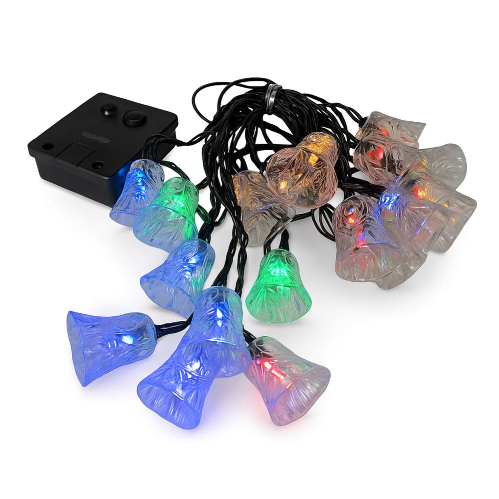 Luces Navidad Led Campana Solar 4m Rgb Decoracion Jardin image number 0.0