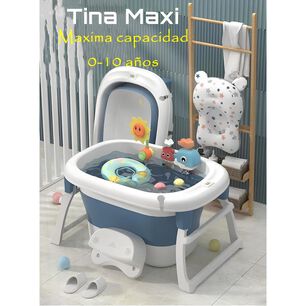 Ba&ntilde;era Con Cojin Term&oacute;metro M&aacute;s Accesorios Rosada Lubabycas