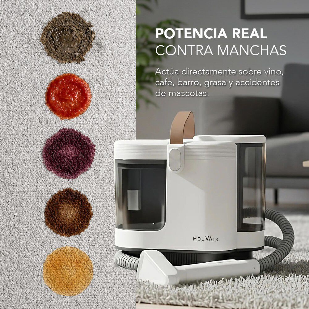 Pack Aspiradora Lava Tapiz Mouvair Jet + Limpiador De Alfombras Y Tapices image number 2.0