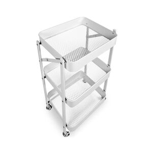 Carrito Plegable Met&aacute;lico De Cocina 3 Estantes