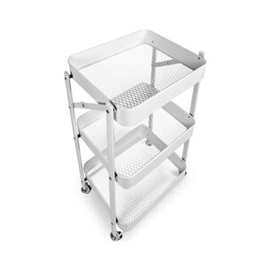Carrito Plegable Met&aacute;lico De Cocina 3 Estantes