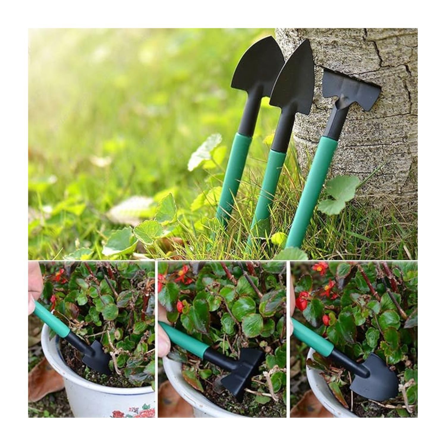 Kit Herramientas Jardiner&iacute;a Acero Rastrillo Tijera Podar image number 2.0