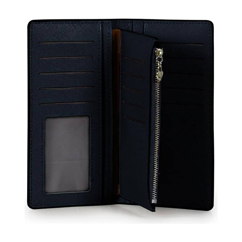 2 Billeteras De Mujer Vesta Negra Y Azul Carven image number 5.0