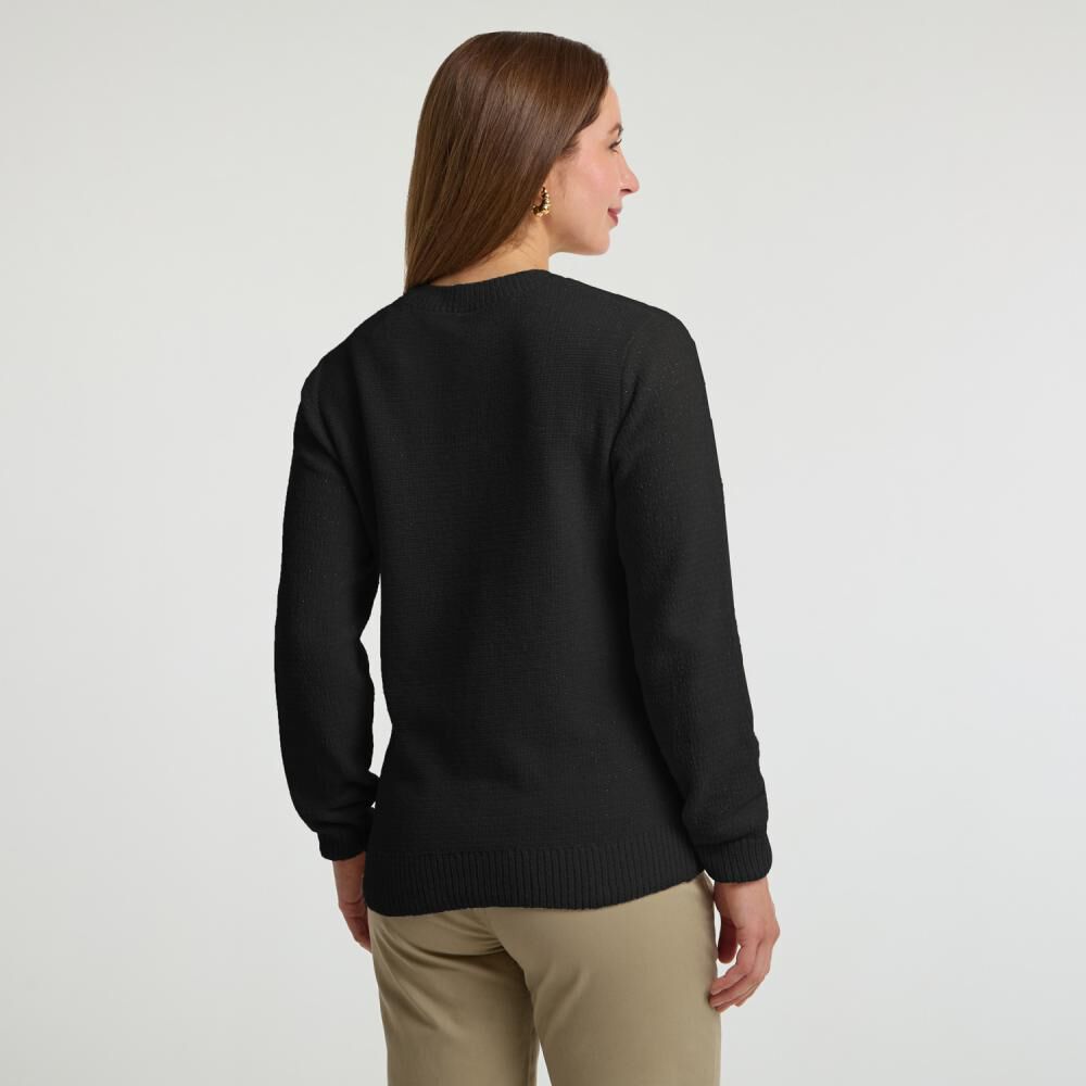 Sweater Chenille Manga Larga Cuello Redondo Mujer Geeps image number 1.0