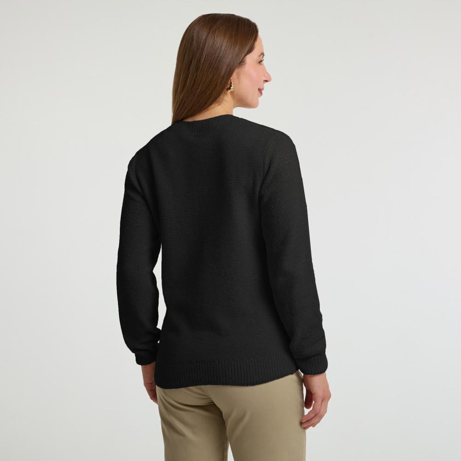 Sweater Chenille Manga Larga Cuello Redondo Mujer Geeps image number 1.0