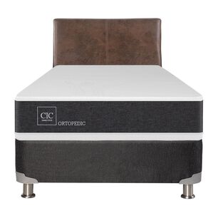 Box Spring Cic Ortopedic / 1.5 Plazas / Base Normal + Respaldo