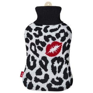 Guatero Thermicachile 2 Lt Tejido Animal Print Y Beso Rojo