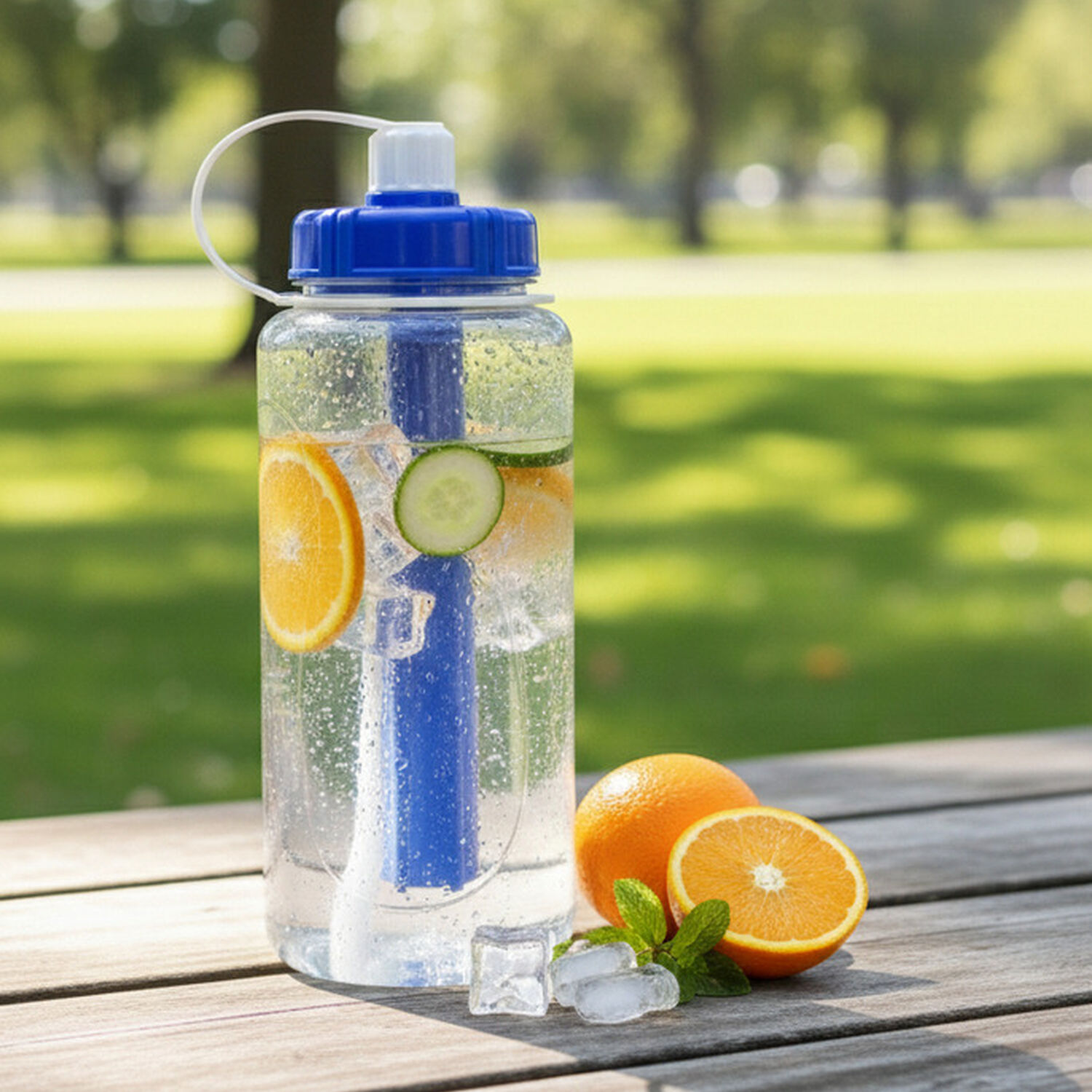 Botella Pote Contenedor De Agua Deportiva Camping Parque 2l image number 2.0