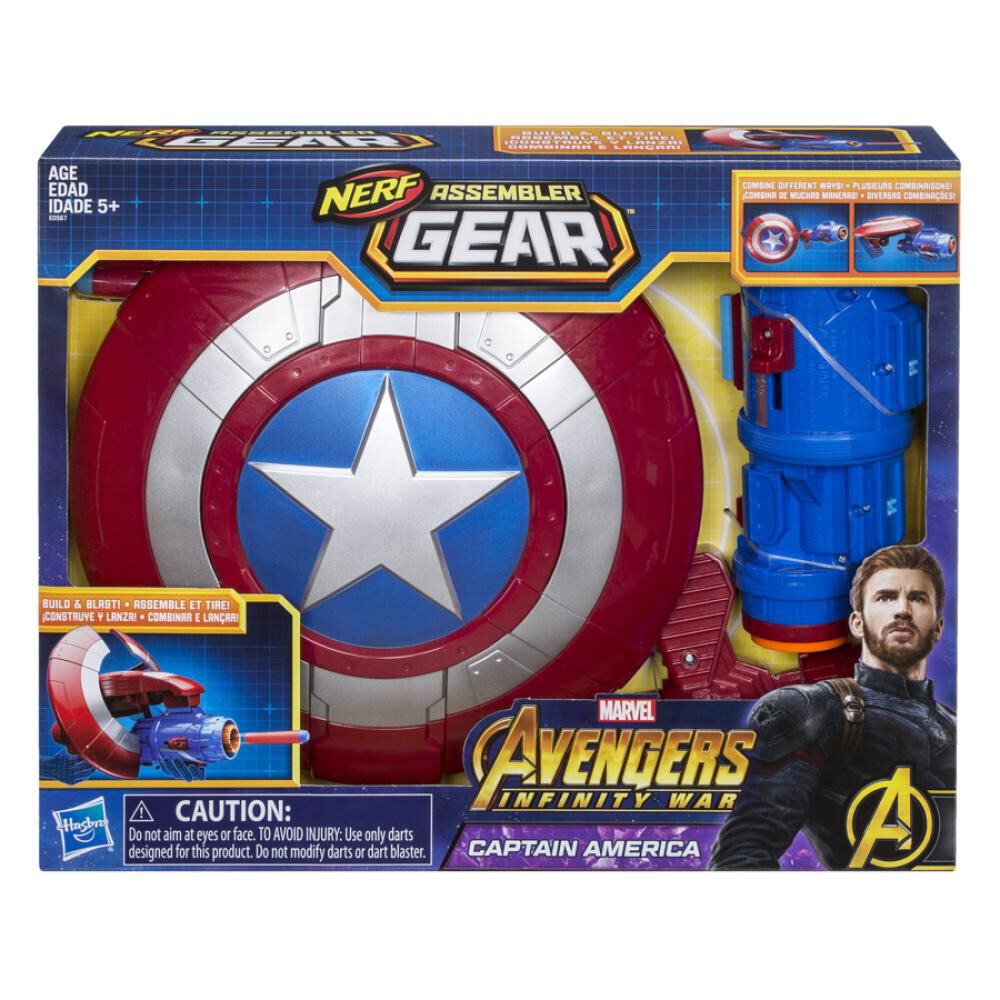 Figura De Accion Avengers Marvel Avengers: Infinity War - Nerf Captain America Assembler Gear image number 2.0