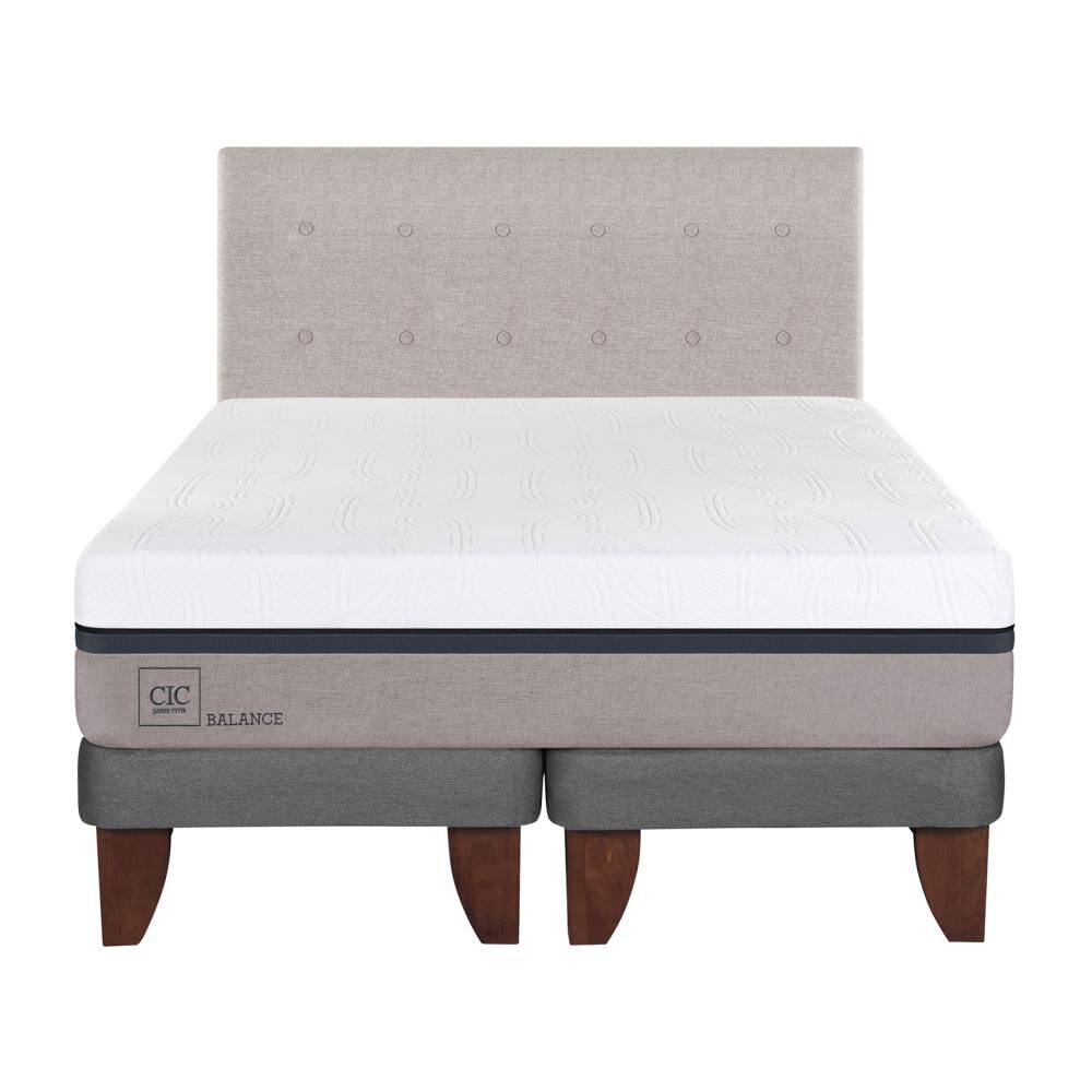 Cama Europea Cic Balance / 2 Plazas / Base Dividida + Respaldo image number 0.0