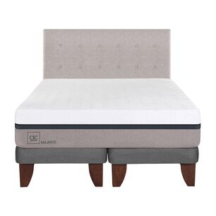 Cama Europea Cic Balance / 2 Plazas / Base Dividida + Respaldo