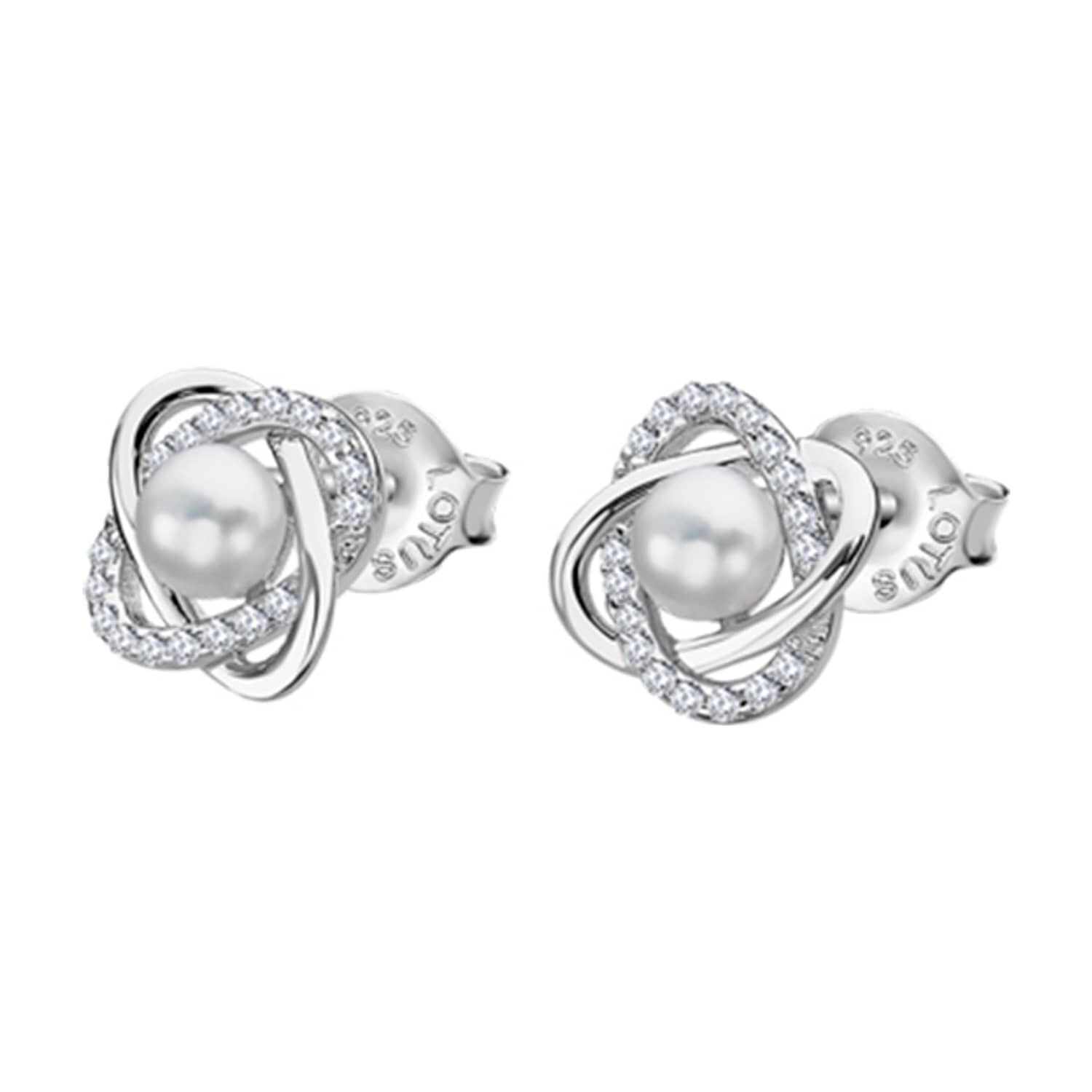 Aros Lp3094-4/1 Lotus Silver Mujer Pearls image number 0.0